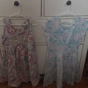 Set of 2 girls knit dresses